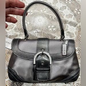 Coach mini gray/silver bag